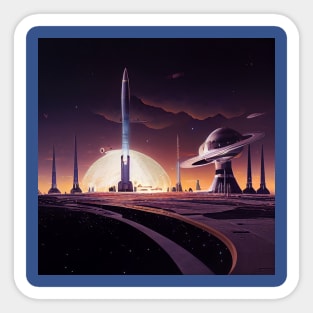 Interplanetary Spaceport Sticker